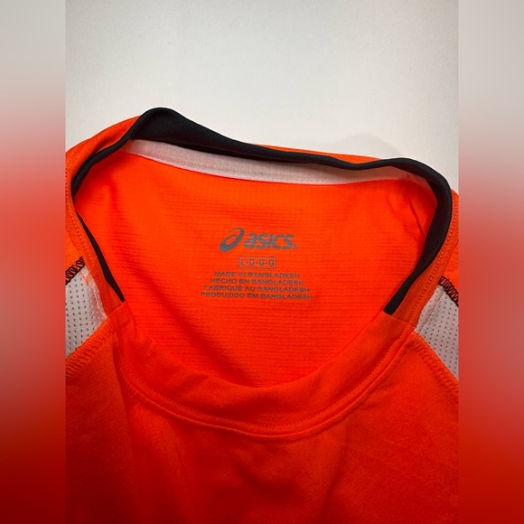 Asics Mens Runaround Muscle Tank Top Medium  & Large Orange - Picture 9 of 11